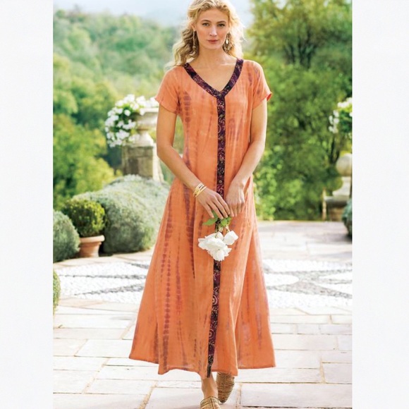 Soft Surroundings Dresses & Skirts - Soft Surroundings | NWT Sunset Bali Tie Dye Dress